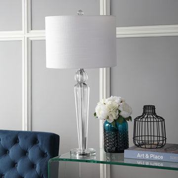 Elizabeth 28.5" Crystal LED Table Lamp - JONATHAN Y